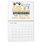 英国のマスティフのカレンダー2019 2020人のギフトの女性のお母さん カレンダー (1月 2026)