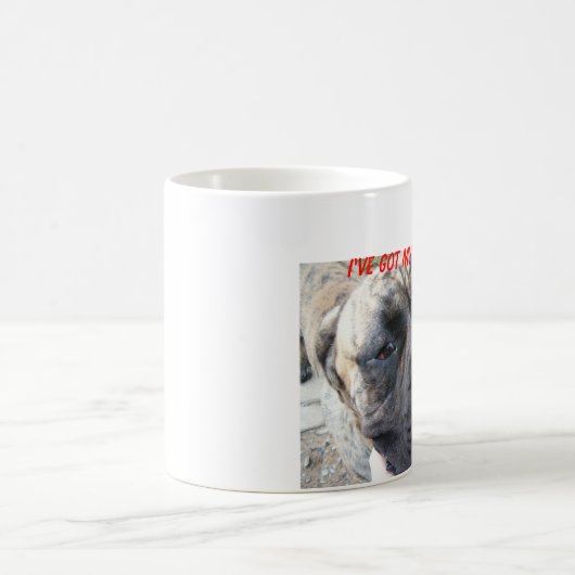 英国のマスティフのマグ コーヒーマグカップ (中央)