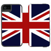英国のユニオン·ジャック·フラグ INCIPIO iPhoneウォレットケース (フォリオオープン)