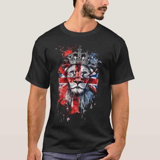 英国のライオン Tシャツ (正面)
