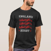 英国のラグビー選手とイングランド・ラグビーまたは英語 Tシャツ (正面)