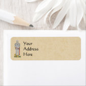 英国の中世の騎士1430年頃 ラベル (インサイチュ)