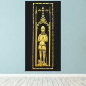 英国の中世ポートレート1355ジョン、コーハム卿 キャンバスプリント (インサイチュ (ウッドフロア))