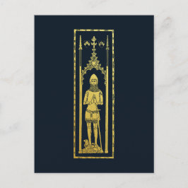 英国の中世ポートレート1355ジョン、コーハム卿 ポストカード