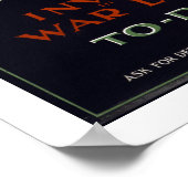 英国の主権が勝つ(白) ポスター (角)