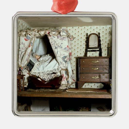 英国の人形の家 メタルオーナメント (正面)