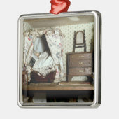 英国の人形の家 メタルオーナメント (左)