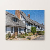 英国の伝統的わらぶき小屋 ジグソーパズル (横)