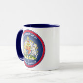 英国の伝統的エンブレム マグカップ (正面左)
