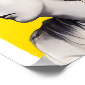 英国の作家バージニアウルフイラストレーション ポスター (角)