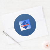 英国の保守的なパーティー古いロゴ ラウンドシール (封筒)