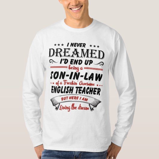 英国の先生の素晴らし息子 Tシャツ (正面)