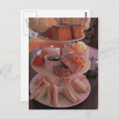 英国の午後のお茶の郵便はがき ポストカード (正面/裏面)