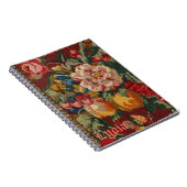 英国の国の週末の古書のスタイルのモノグラム ノートブック (右側)