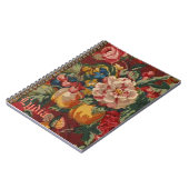 英国の国の週末の古書のスタイルのモノグラム ノートブック (左側)