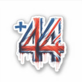 英国の国コード シール (正面)