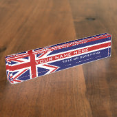 英国の国旗統一されたイギリス デスクネームプレート (側面)