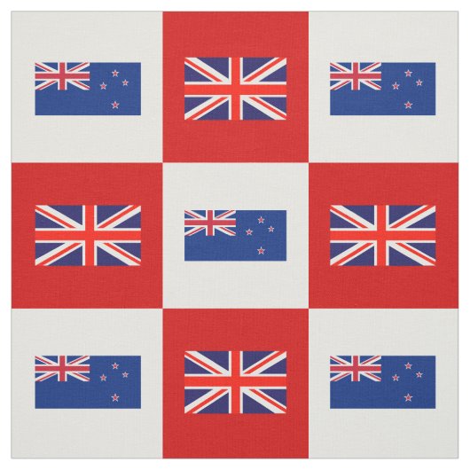 英国の国旗、ニュージーランド国旗の赤と白 ファブリック (見本)