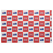 英国の国旗、ニュージーランド国旗の赤と白 ファブリック (ファットクウォーター)