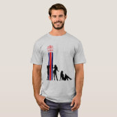 英国の国旗。マイク Tシャツ (正面フル)