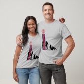 英国の国旗。マイク Tシャツ (ユニセックス)