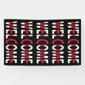 英国の国旗(v) bnrcntに掲揚された歓迎 横断幕 (横)