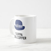 英国の女性警察帽子 – 銅のためのカップパ コーヒーマグカップ (正面左)