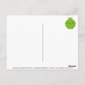 英国の季節果実グラフ ポストカード (裏面)