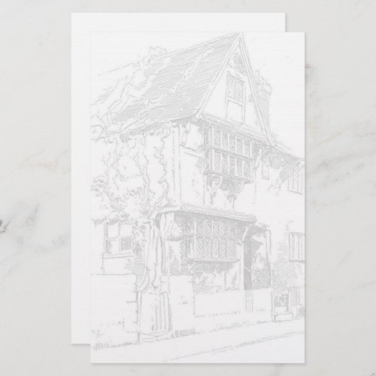 英国の家 便箋 (正面/裏面)