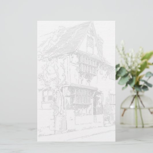 英国の家 便箋 (スタンド正面)