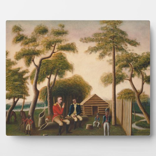 英国の将校を祝うマリオン フォトプラーク (正面)