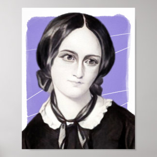 英国の小説家エミリーブロンテクイラストレーション ポスター