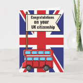 英国の市民権イギリスおめでとう カード (正面)