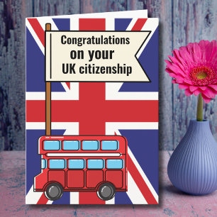 英国の市民権イギリスおめでとう カード