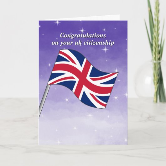 英国の市民権イギリス旗 カード (正面)