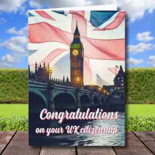 英国の市民権イギリス旗 カード