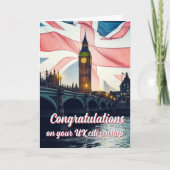 英国の市民権イギリス旗 カード (正面)