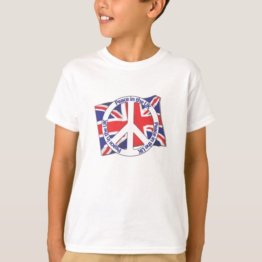 英国の平和 Tシャツ (正面)