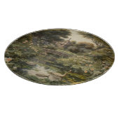 英国の庭の白鳥の植物界 カッティングボード (角)