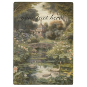 英国の庭の白鳥の植物界 クリップボード (裏面)