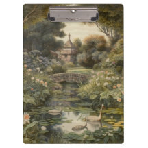 英国の庭の白鳥の植物界