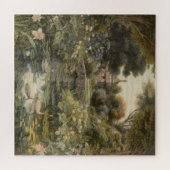 英国の庭の白鳥の植物界 ジグソーパズル (横)