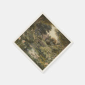 英国の庭の白鳥の植物界 スタンダードカクテルナプキン (角)