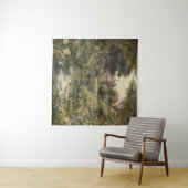 英国の庭の白鳥の植物界 タペストリー (インサイチュ(横))