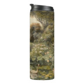 英国の庭の白鳥の植物界 タンブラー (回転右)