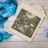 英国の庭の白鳥の植物界 トートバッグ