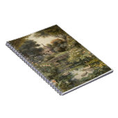 英国の庭の白鳥の植物界 ノートブック (右側)