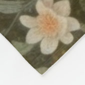 英国の庭の白鳥の植物界 フリースブランケット (角)