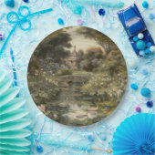 英国の庭の白鳥の植物界 ペーパープレート (パーティー)