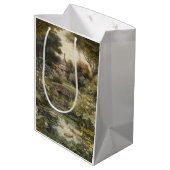 英国の庭の白鳥の植物界 ミディアムペーパーバッグ (裏面アングル)